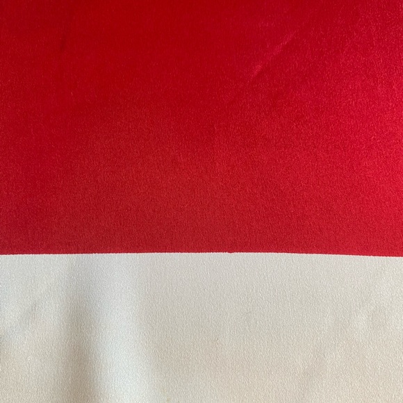 Auth Chanel Vintage Logo Silk Square Scarf Gift Red Ribbon 35 inch Authentic - Picture 11 of 15